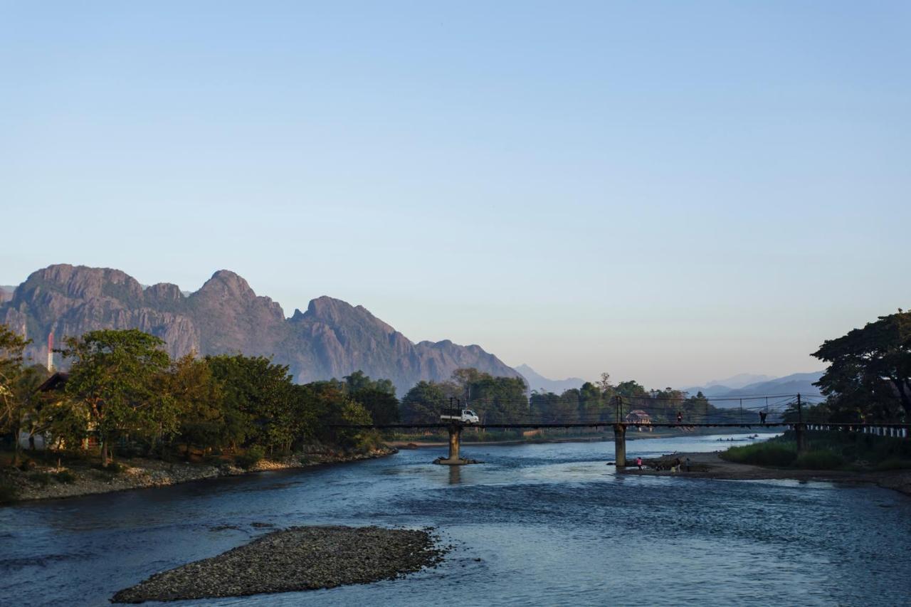 Consiana Hotel Vang Vieng Bagian luar foto